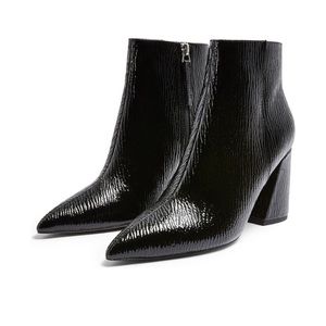 Top Shop black Hackney Point Bootie NWT size 37